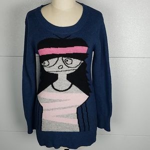 Marc Jacobs Blue Sweater Tunic Dress M